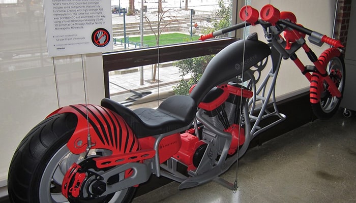 ABS-based 3D printed motorcycle with functional parts using FDM Printing