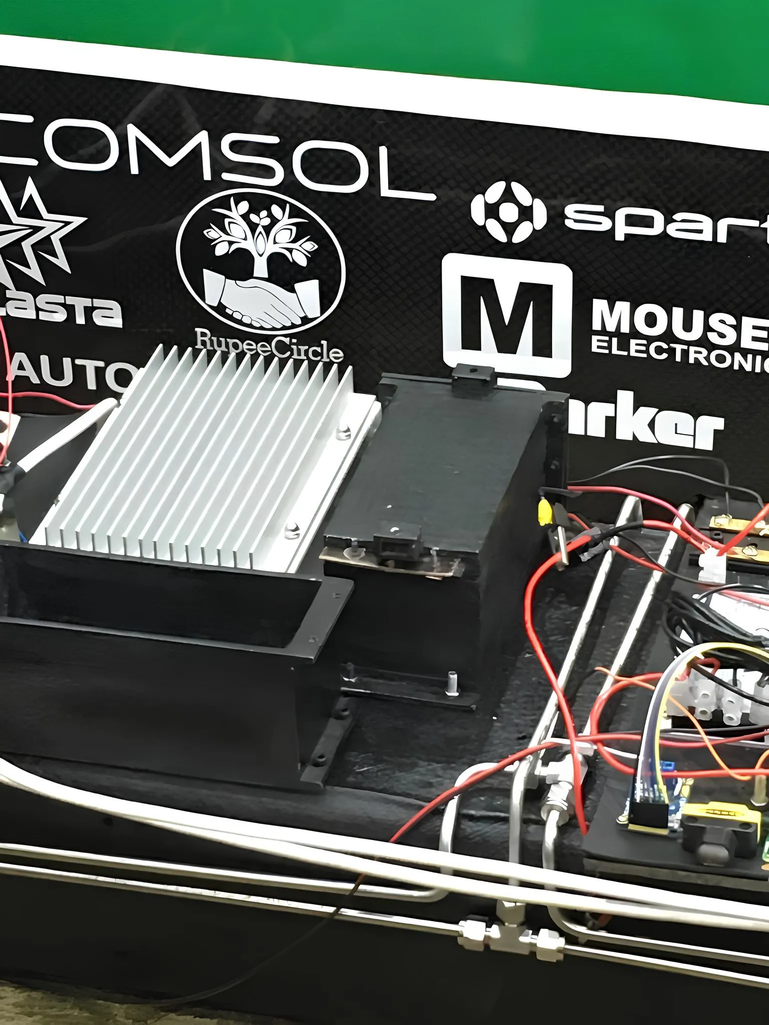 Avishkar Hyperloop pod subsystems and electronics assembly