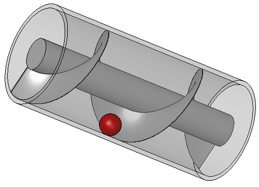 Archimedes screw in action