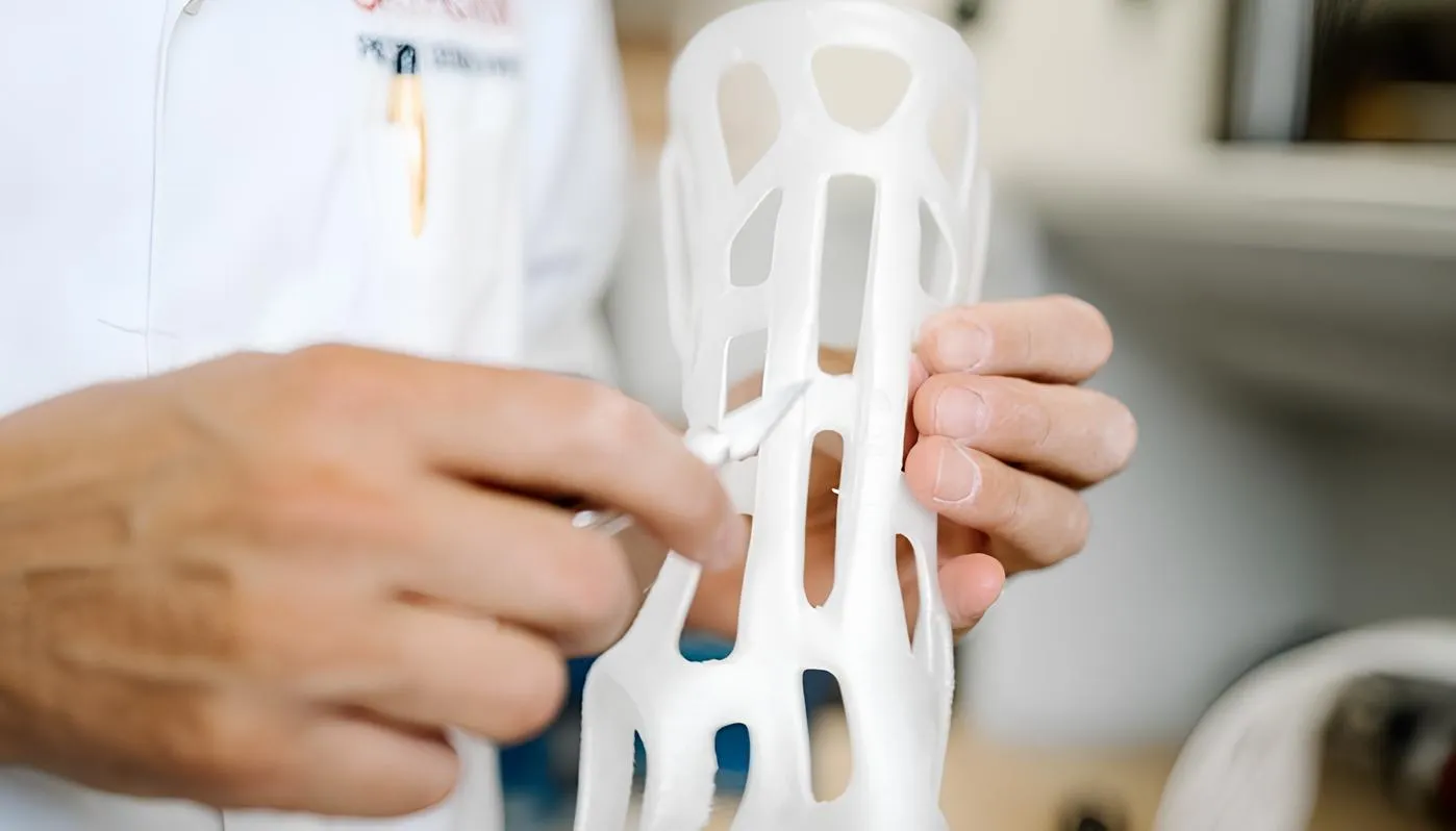 Trimming (Image courtesy: Custom made orthoses printed on a 3D printer by Tom Claes, licensed under Unsplash)