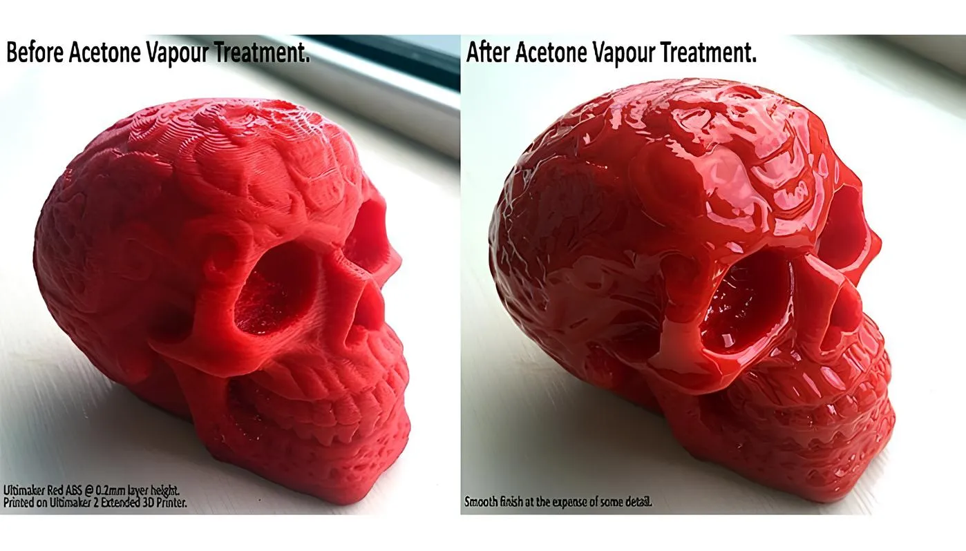 Before and after vapor treatment (Image courtesy: Celtic Skull before and after Acetone by RetromanIE, licensed under CC BY-SA 4.0)
