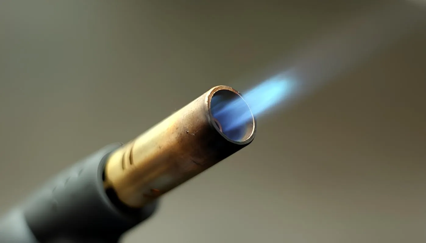Using heat to melt (Image Courtesy: Torch by Anonymous, licensed under CC0 1.0)