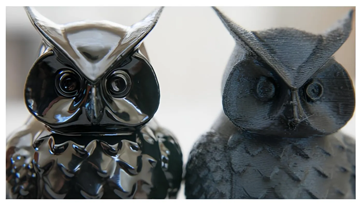 After and before polishing (Image courtesy: Twin Owl by John Lewis, licensed under CC BY-SA 4.0)