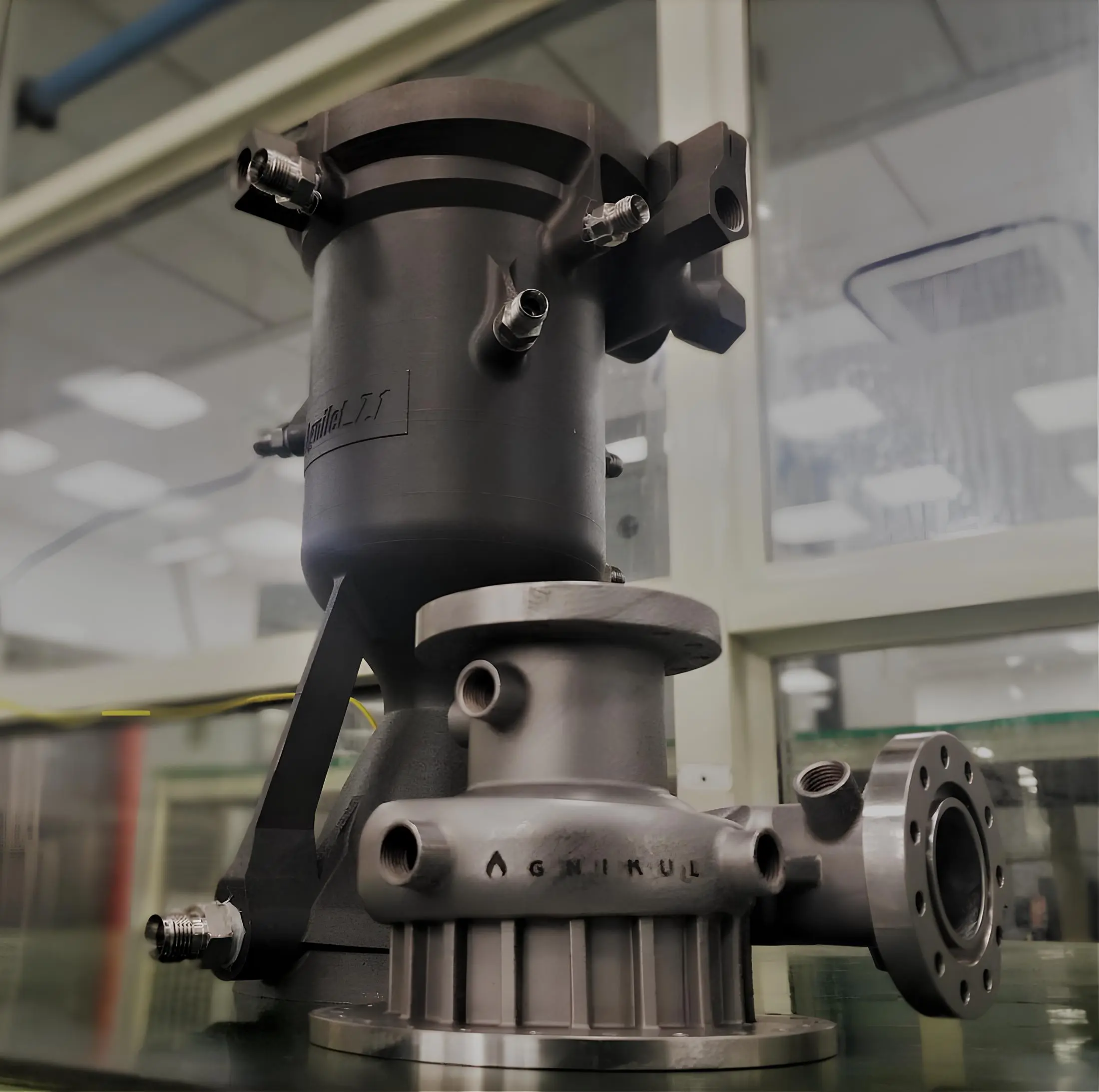 Agnikul's single-piece 3D printed rocket engine Agnilet and a fully 3D printed cryogenic pump