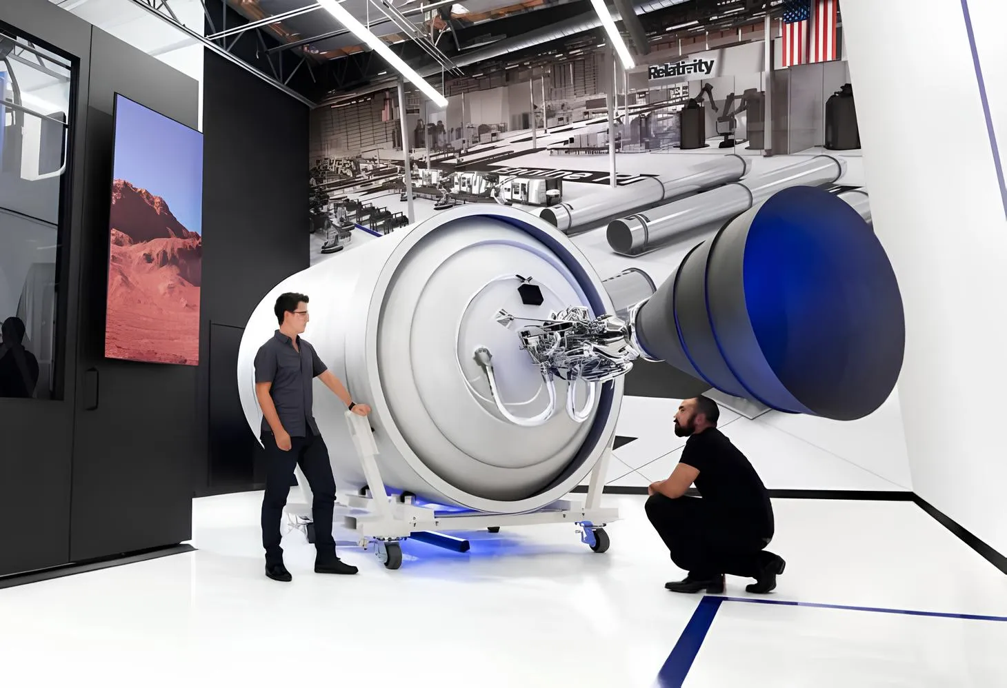 3D printed rocket motor, engine, nozzle and external structures by Relativity Space